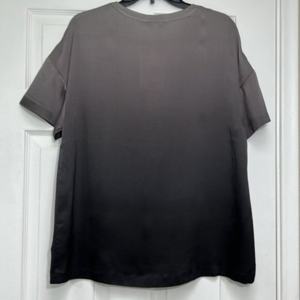 Badgley Mischka NWT 100% Silk Lounge Top-Size Small - Picture 2 of 8